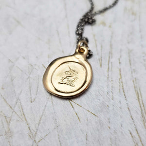 Unicorn in Gold Vermeil