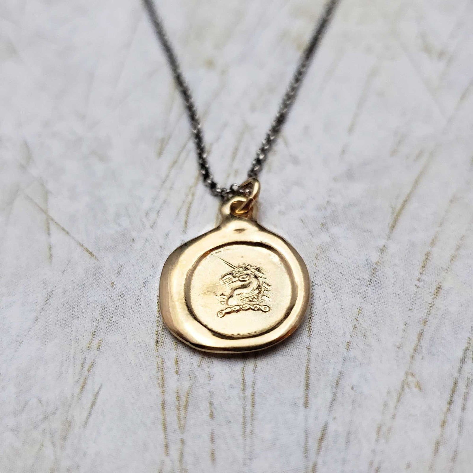 Unicorn in Gold Vermeil