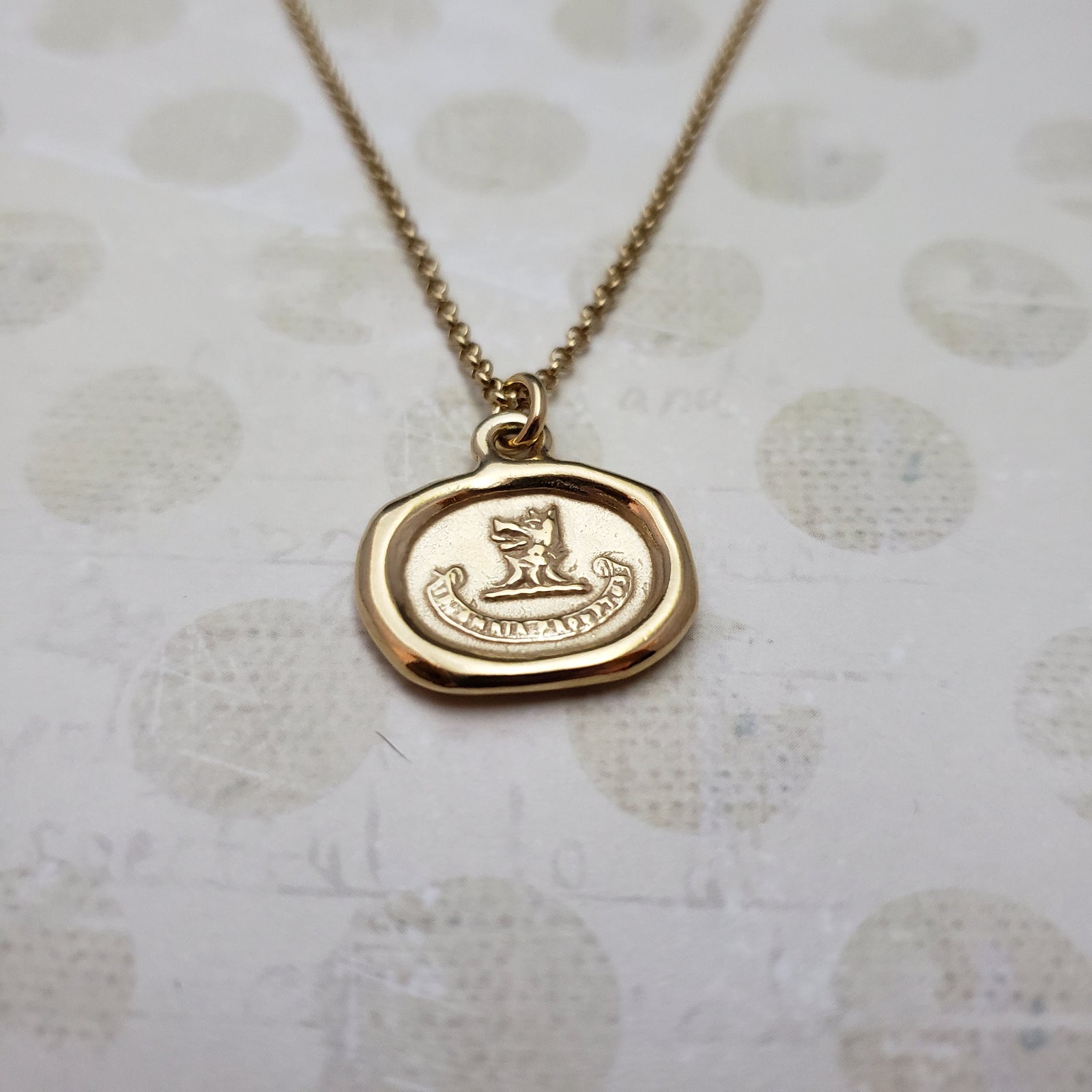 Wolf - Ready for Anything in Gold Vermeil