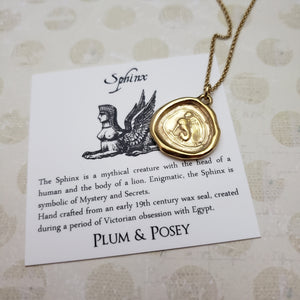Sphinx - Mystery & Enigma in Gold Vermeil