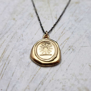 Sun in His Glory in Gold Vermeil