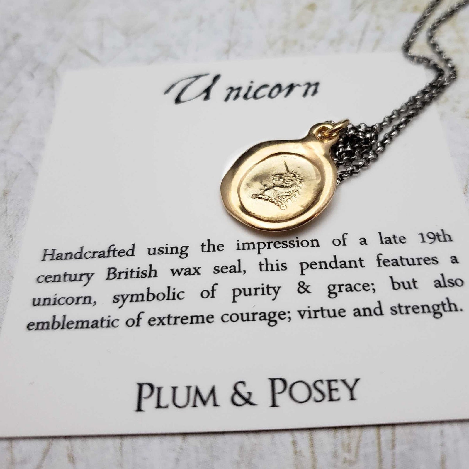 Unicorn in Gold Vermeil