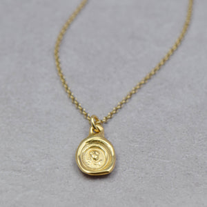 Skull and Crossbones - Memento Mori in Gold Vermeil