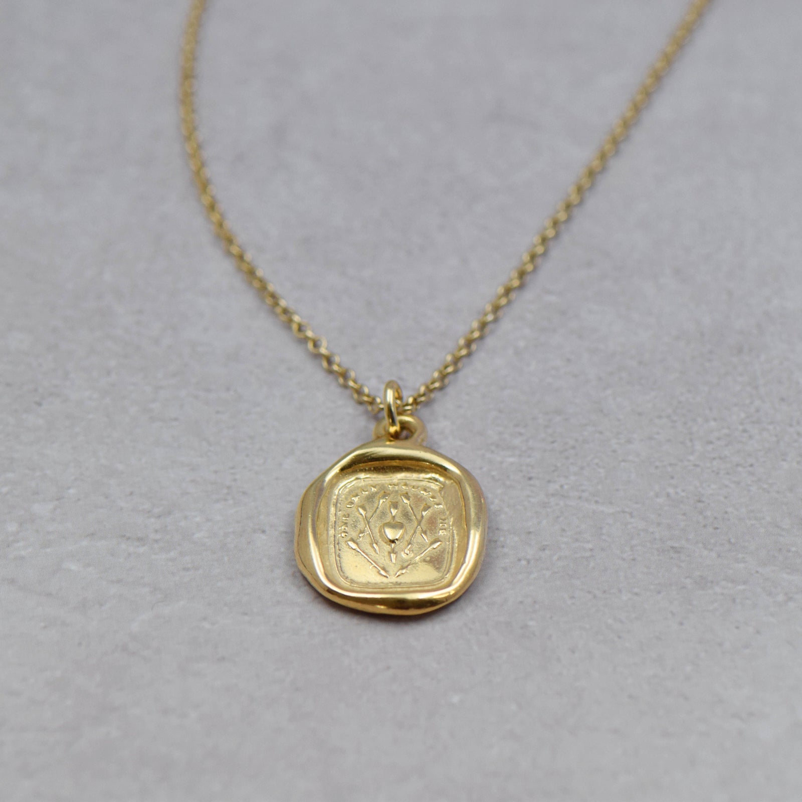 One True Love - One Only Wounds Me in Gold Vermeil