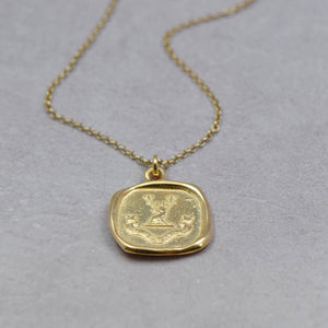 Stag - I Am Ready in Gold Vermeil