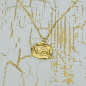 Horse - High spirited yet sensitive in Gold Vermeil