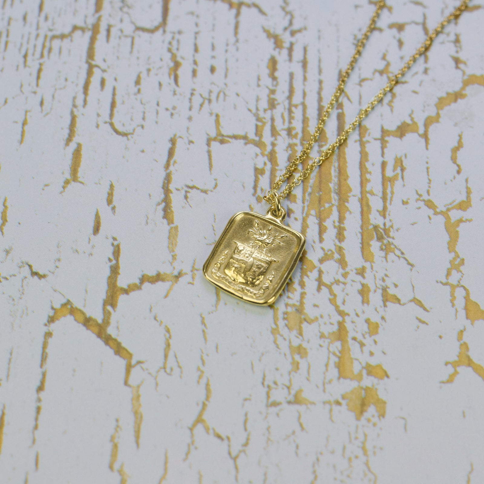 Truth Prevails - Wheat and Crown in Gold Vermeil