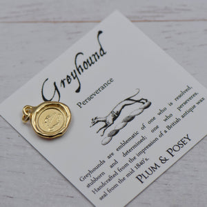 Greyhound - Perseverance in Gold Vermeil