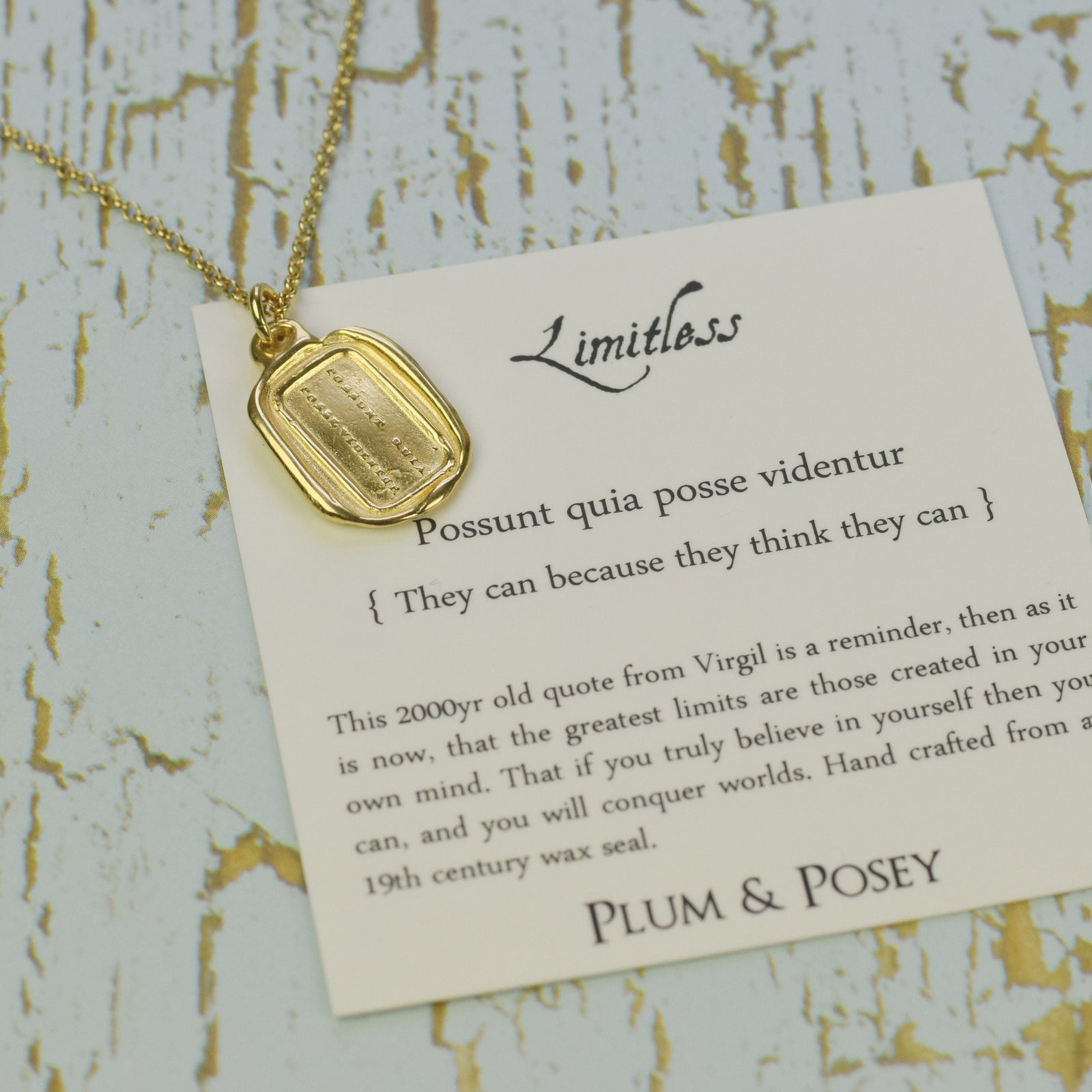Limitless - They can because they think they can in Gold Vermeil