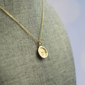Hourglass - Time is Short in Gold Vermeil