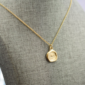 Guiding Star - Sailing Boat and North Star - It Guides me well in Gold Vermeil