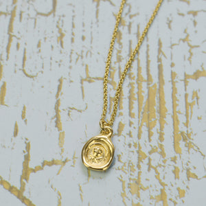 Skull and Crossbones - Memento Mori in Gold Vermeil