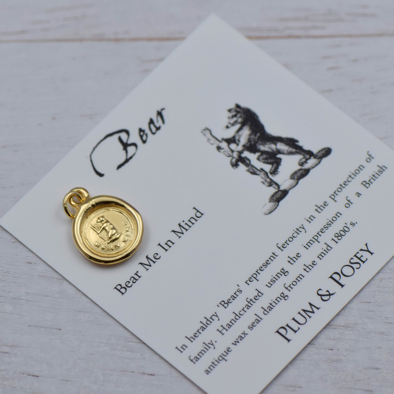 Bear - Bear me in mind in Gold Vermeil