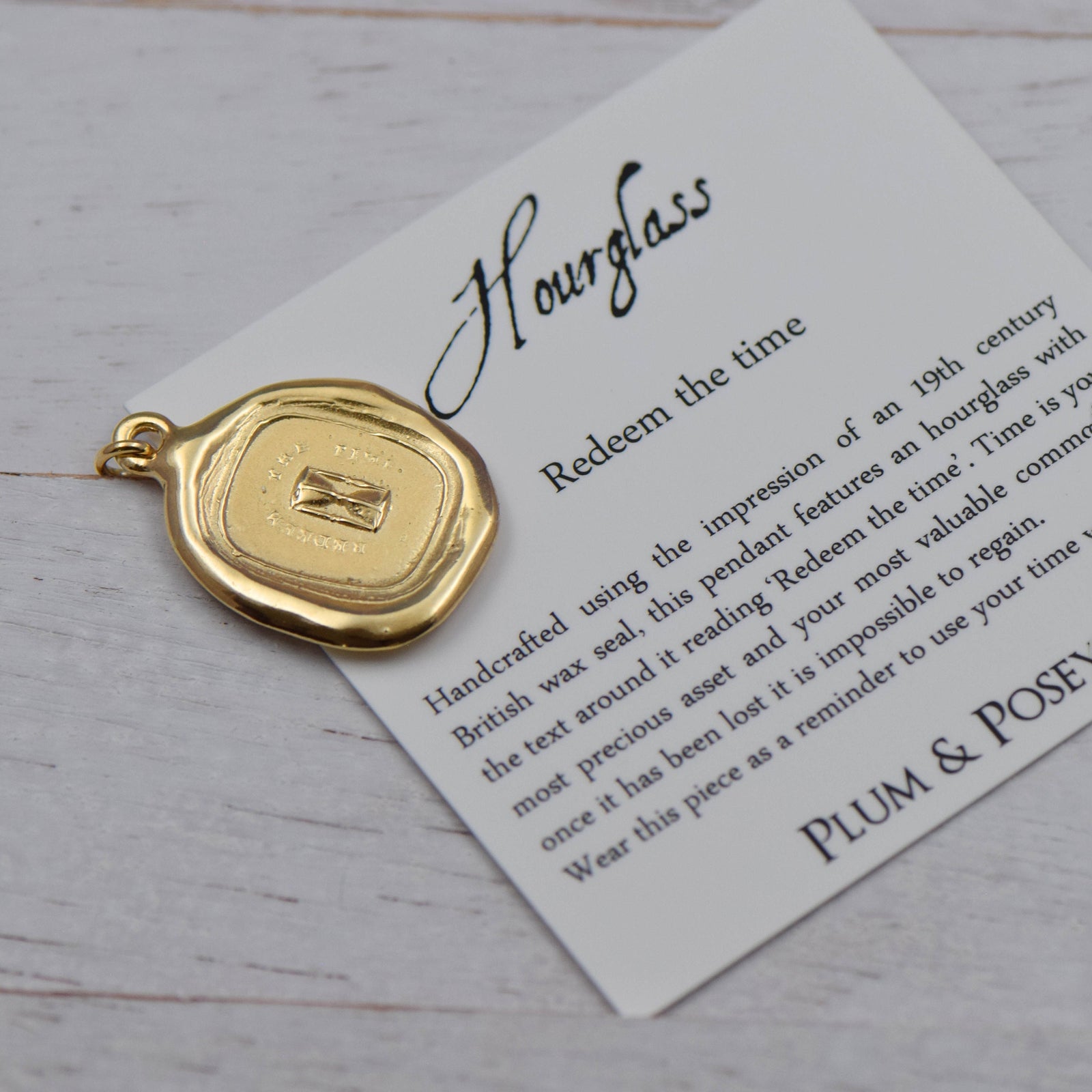 Hourglass - Redeem the time in Gold Vermeil