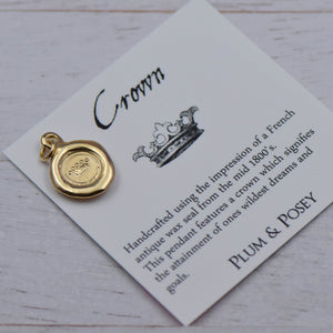 Crown in gold vermeil