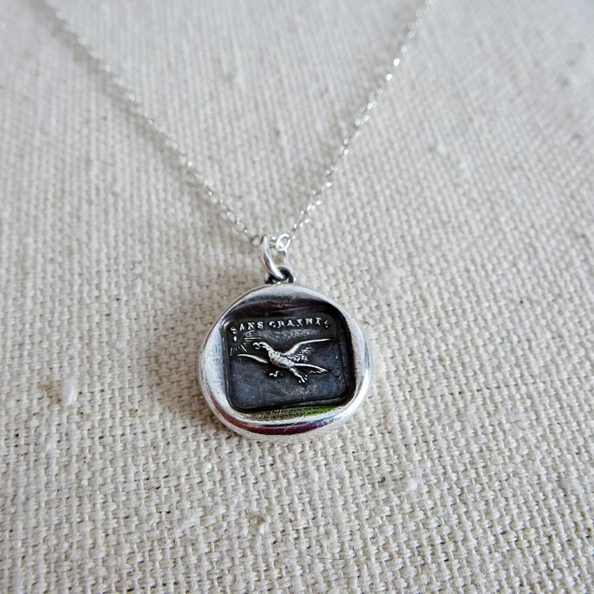 Fearless Eagle Wax Seal Earrings