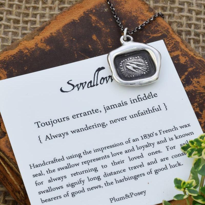 Swallow Wax Seal Ring - Always Wandering, Never Unfaithful