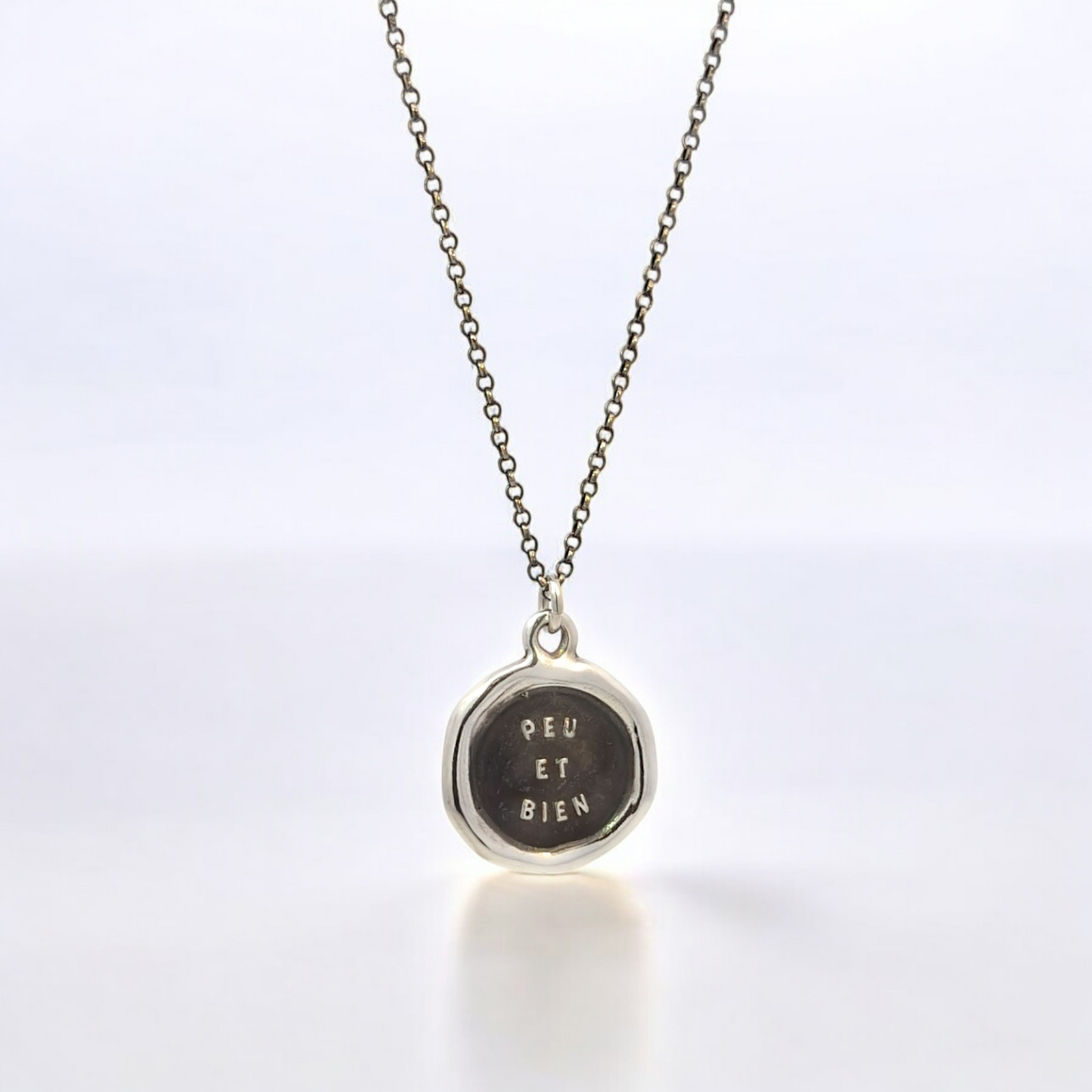 Few and Well – Silver Wax Seal Pendant
