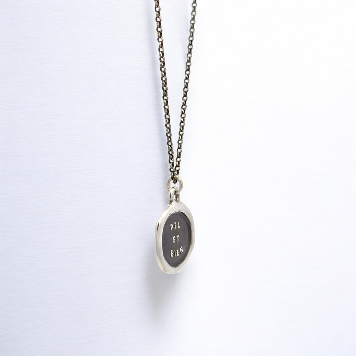 Few and Well – Silver Wax Seal Pendant