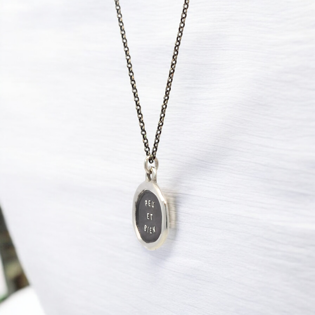 Few and Well – Silver Wax Seal Pendant