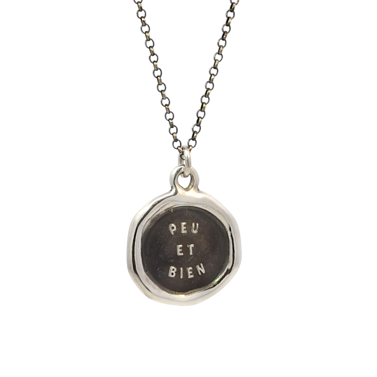 Few and Well – Silver Wax Seal Pendant
