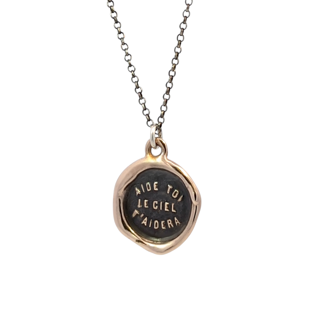 Self Reliance – Bronze Wax Seal Pendant