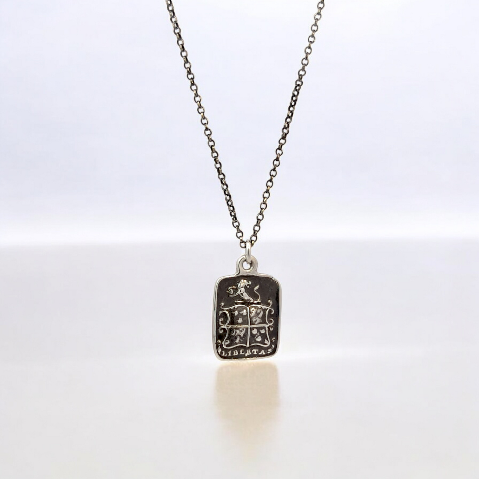 Strength and Freedom – Silver Lion and Boar Wax Seal Pendant