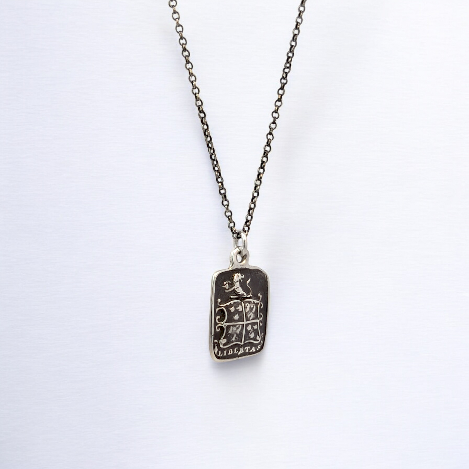 Strength and Freedom – Silver Lion and Boar Wax Seal Pendant