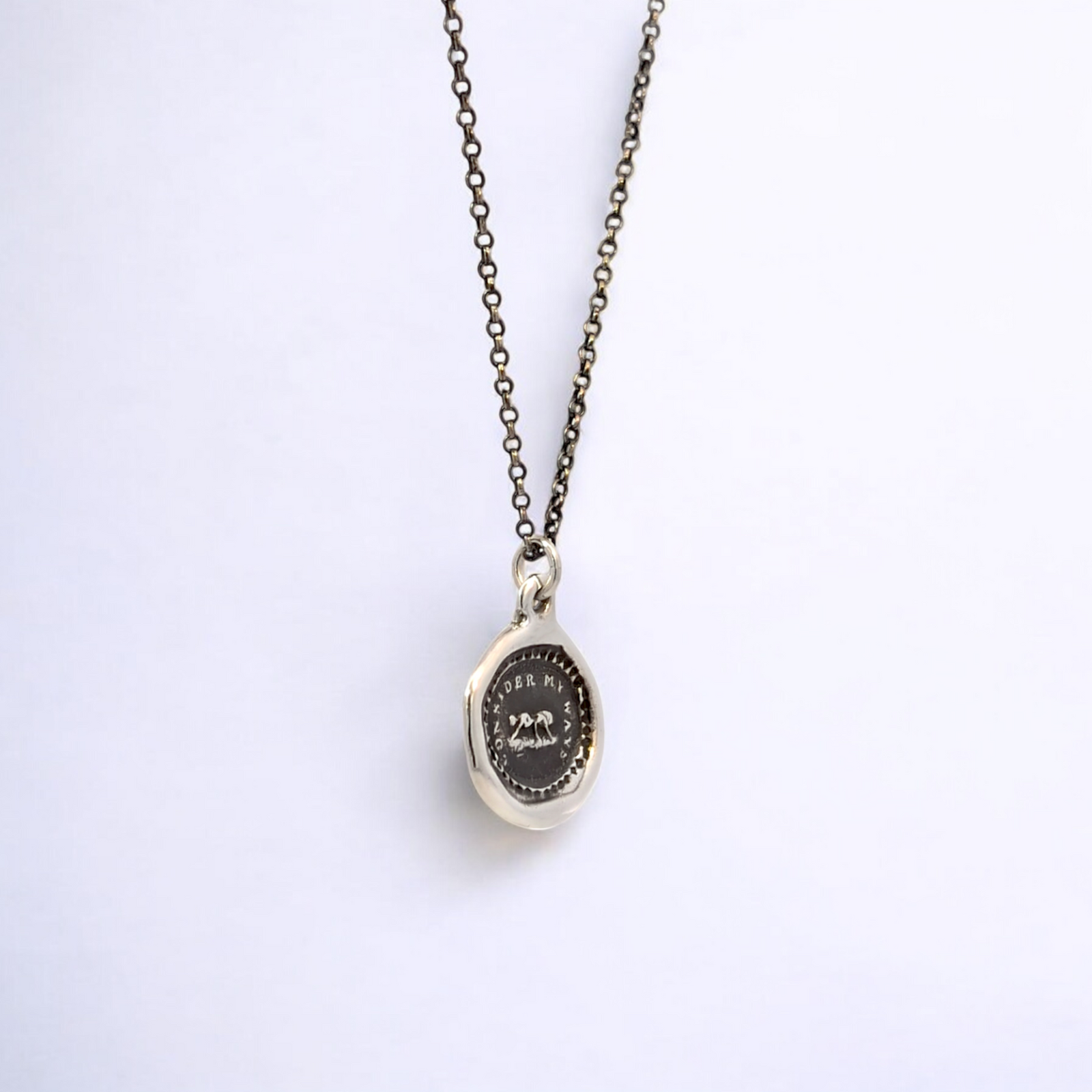 Consider My Ways – Silver Ant Wax Seal Pendant