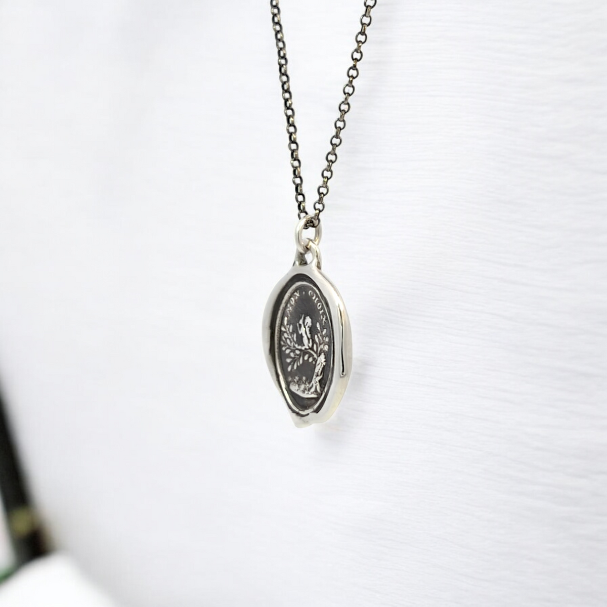 The Nut For Me - Silver Squirrel Wax Seal Pendant