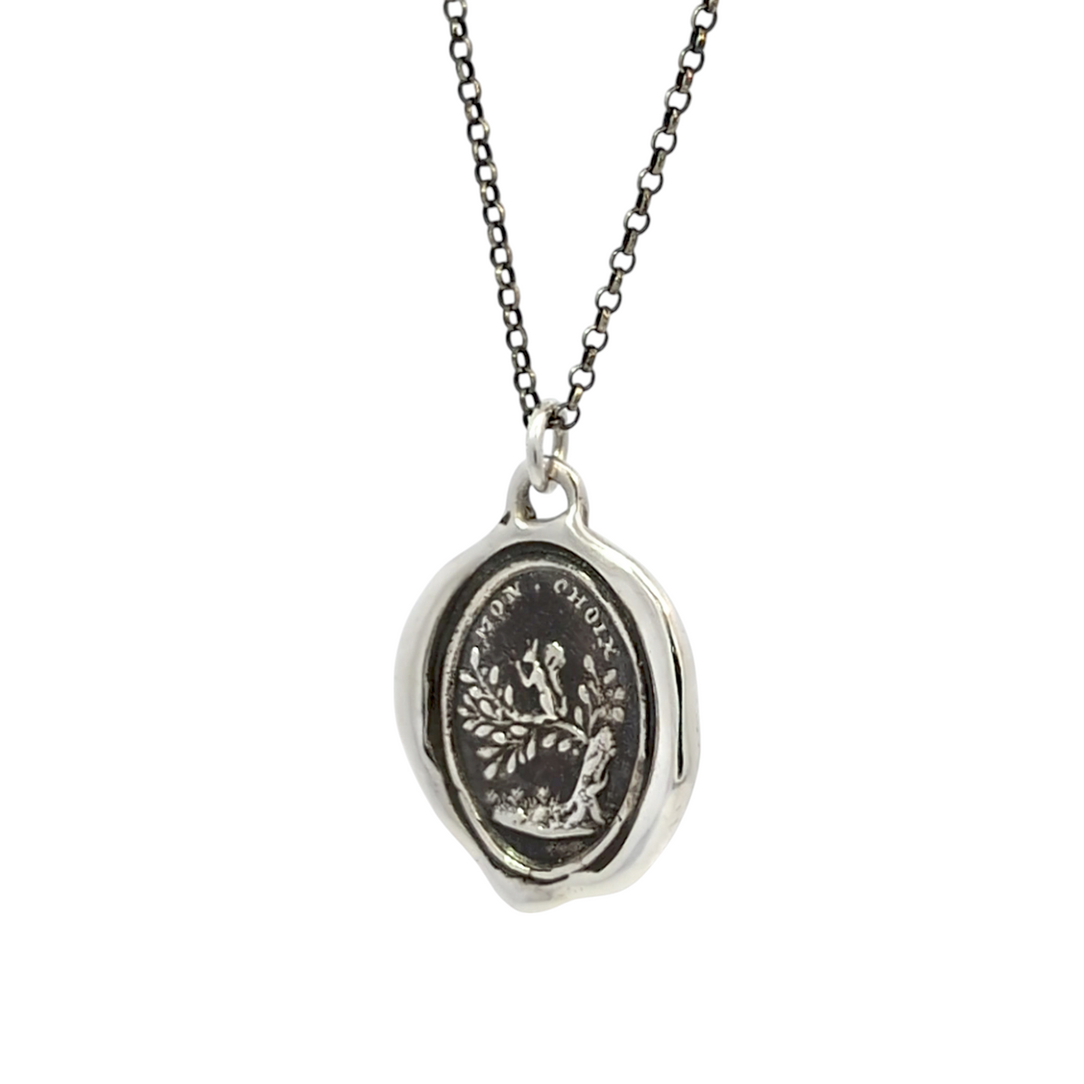 The Nut For Me - Silver Squirrel Wax Seal Pendant