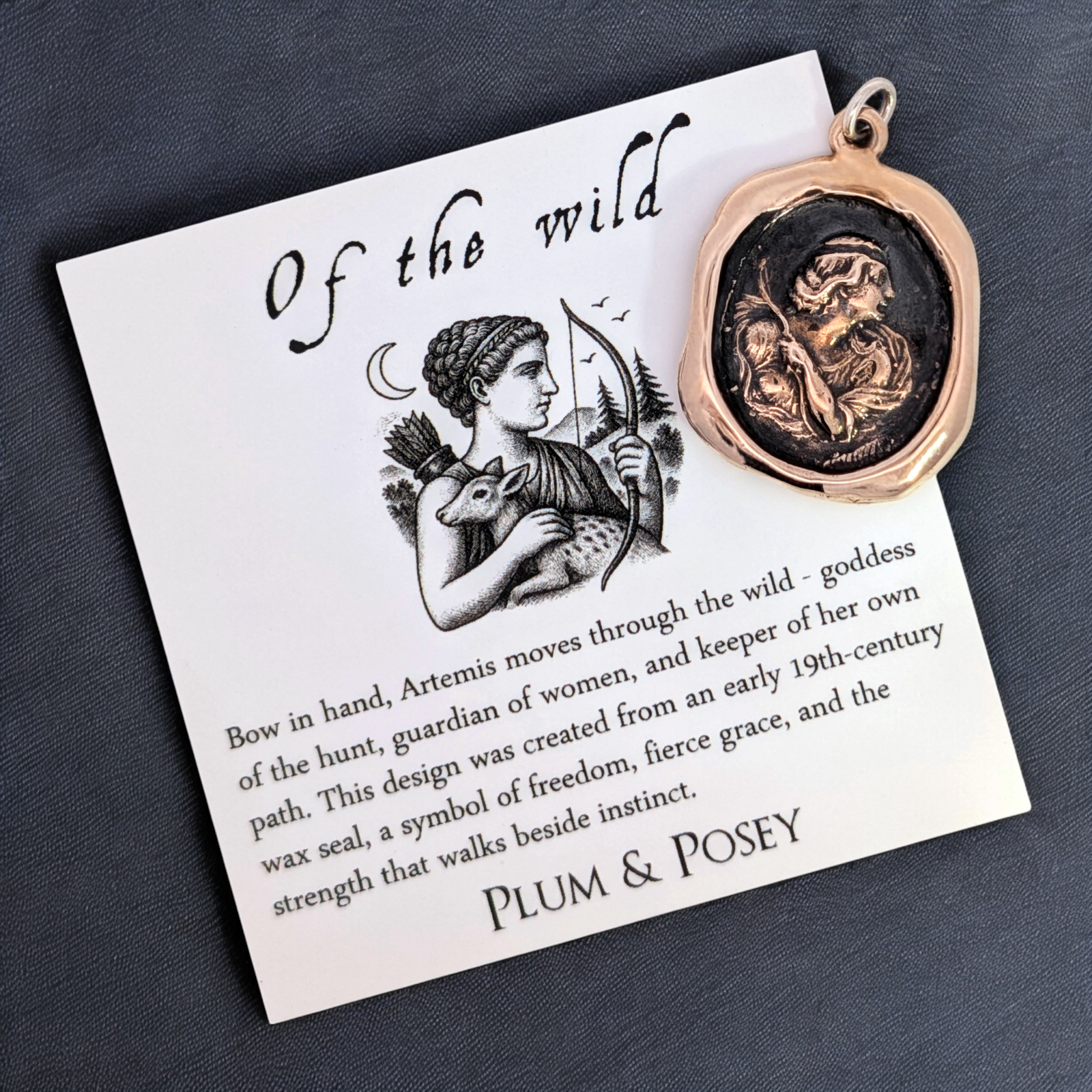 Of the Wild - Bronze Artemis Wax Seal Pendant