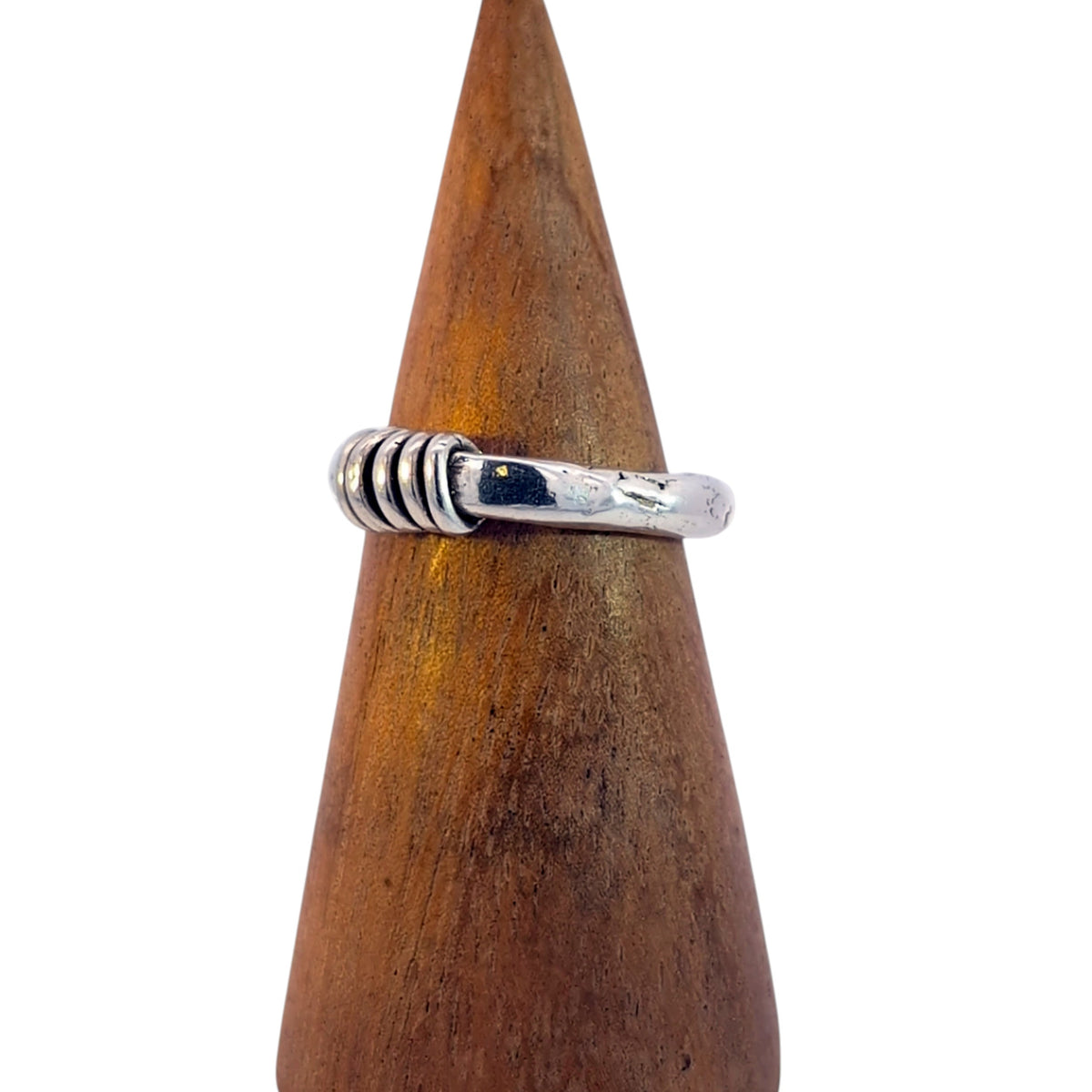 Hoop Detail Band, Sterling Silver, Size 8