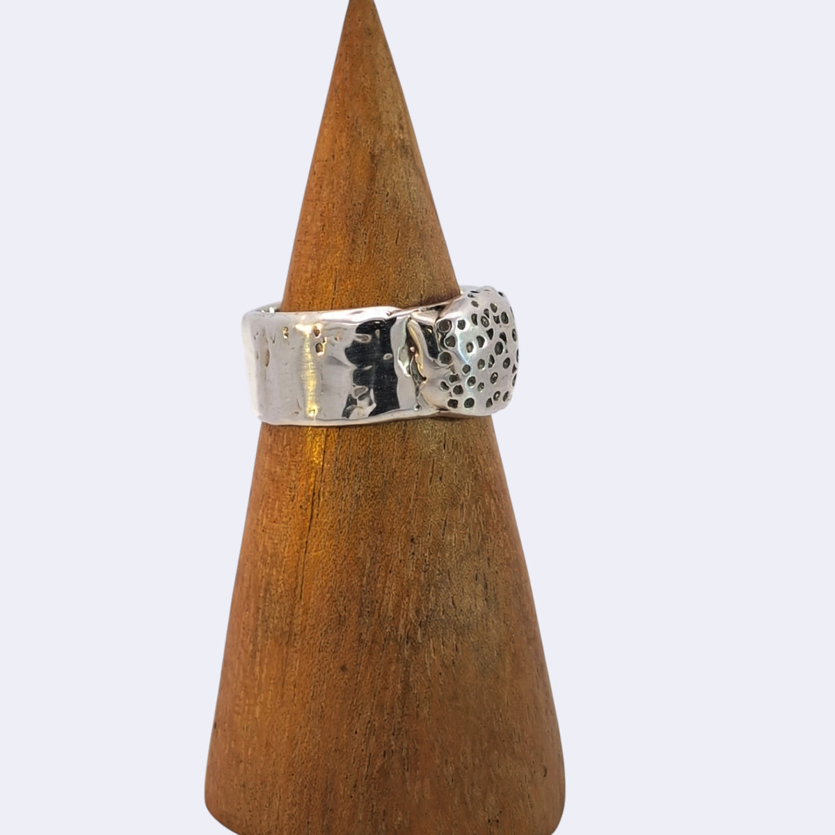 Seed Pod Ring, Sterling Silver, Size 8