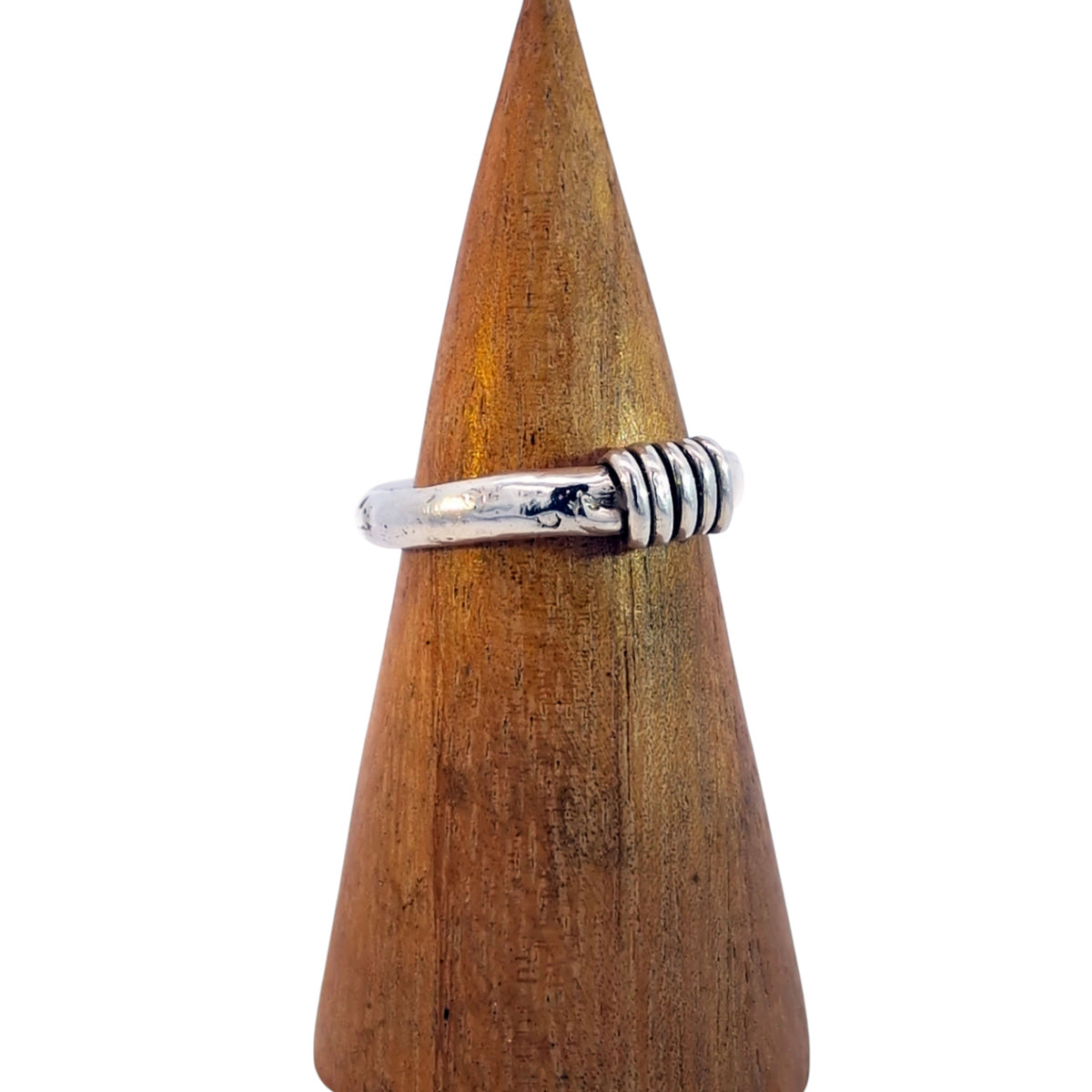 Hoop Detail Band, Sterling Silver, Size 8