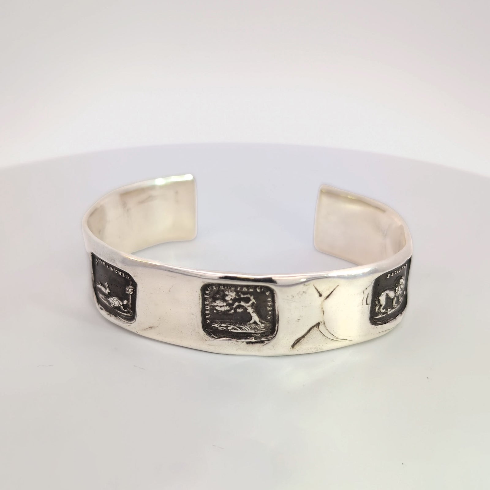 Aesop’s Fables Seal Cuff Bracelet, Sterling Silver
