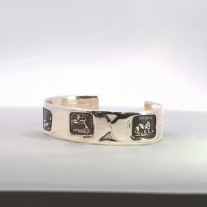 Aesop’s Fables Seal Cuff Bracelet, Sterling Silver