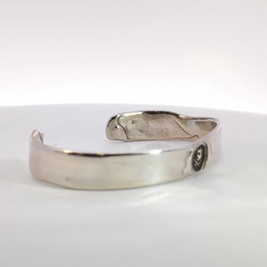 Tiny Skull and Crossbones Seal Cuff, Sterling Silver