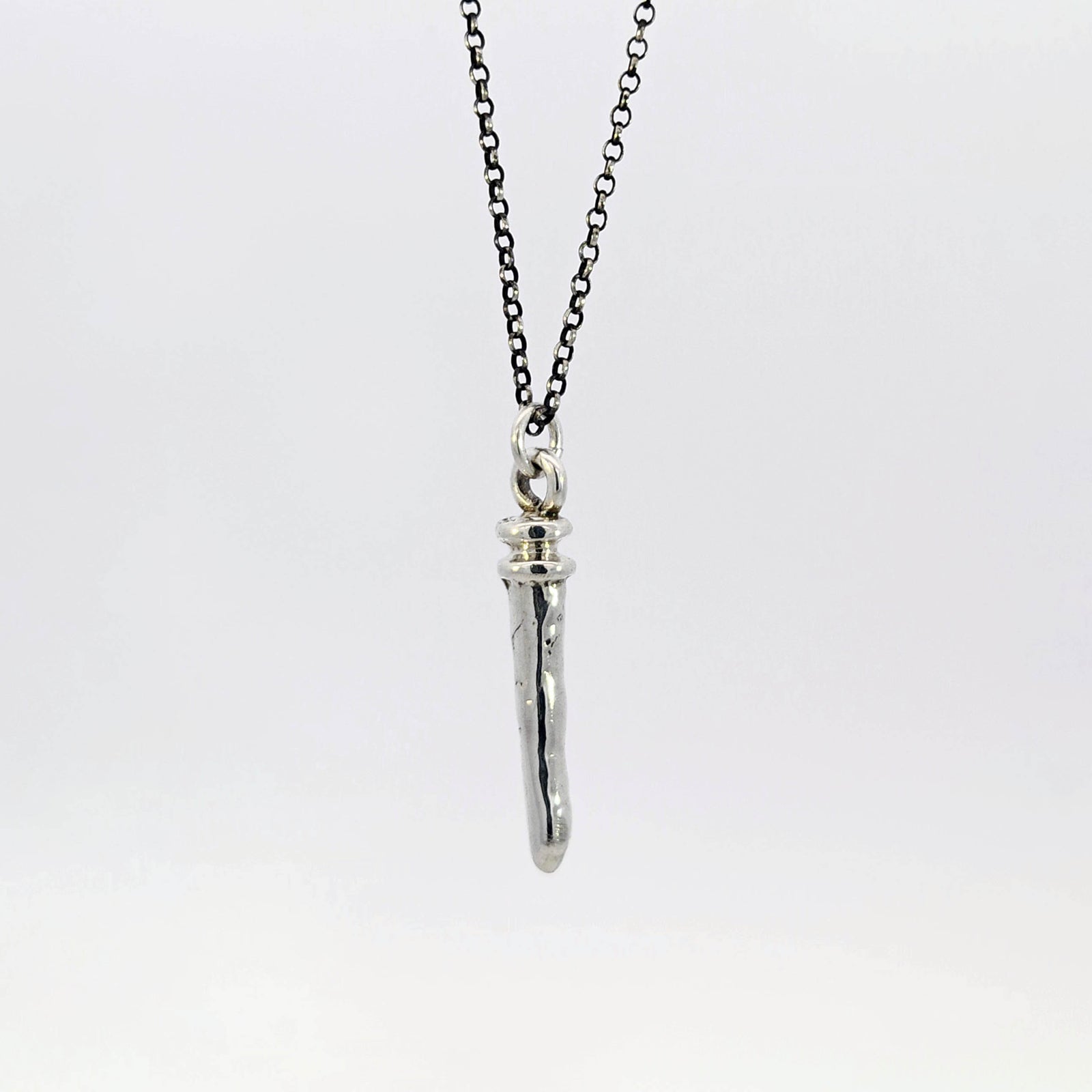 Sterling silver spike pendant