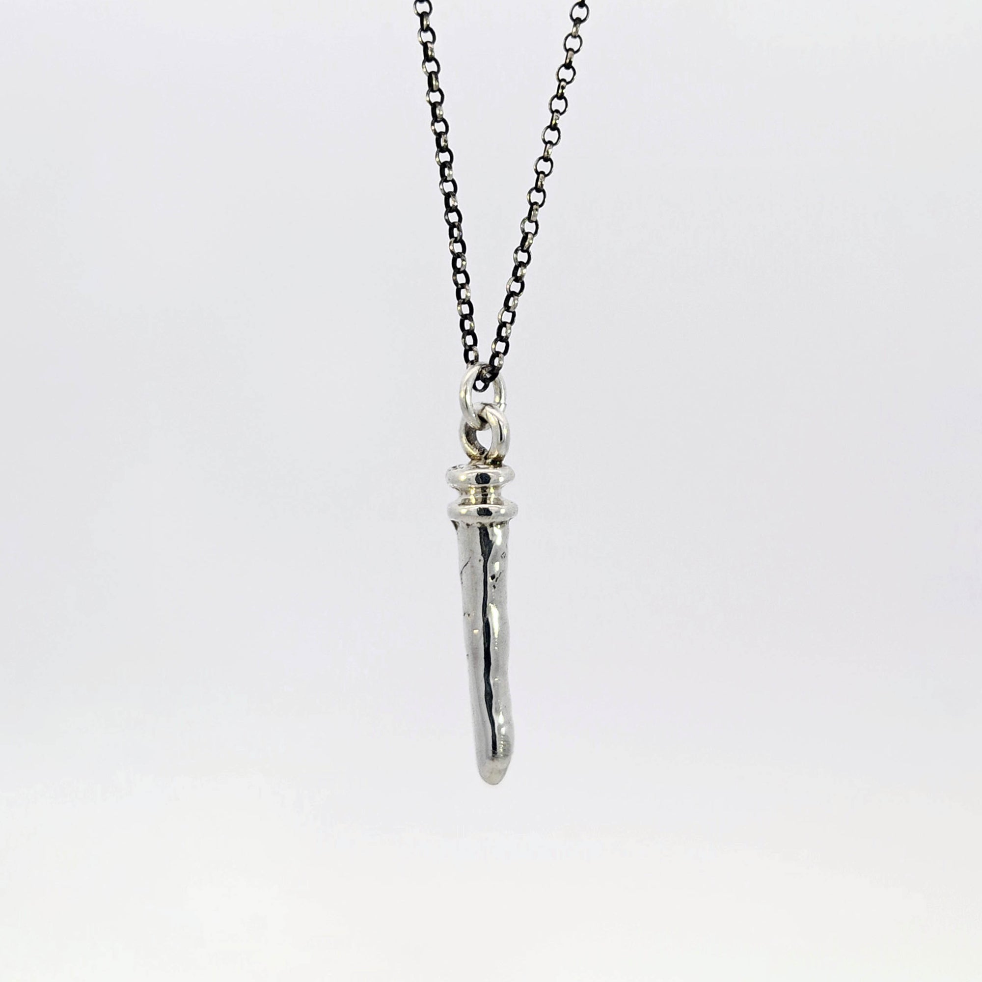 Sterling silver spike pendant