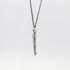 Sterling silver spike pendant