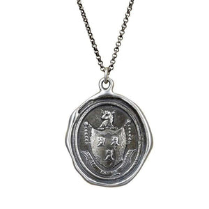 Fortune Favors the Brave - Wax Seal Necklace