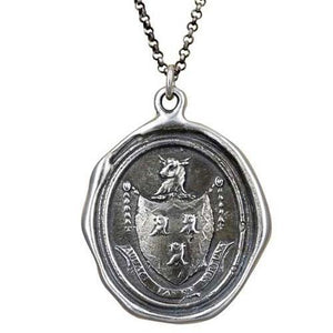 Fortune Favors the Brave - Wax Seal Necklace