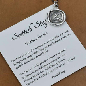 Scottish Stag Necklace - Scotland for me