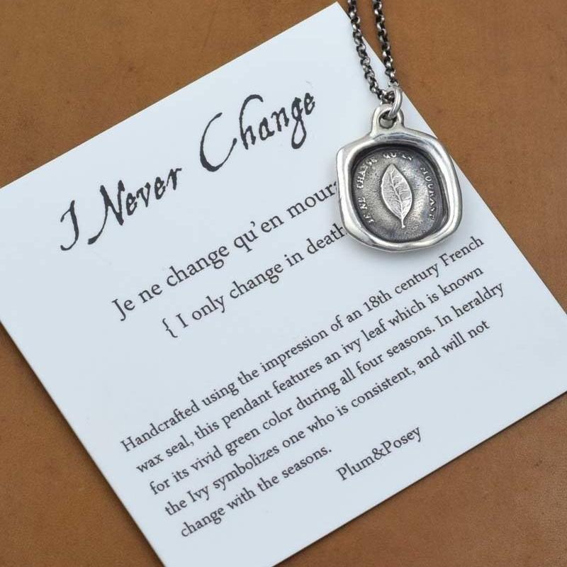 Never Change - Laurel Leaf necklace