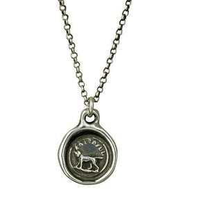 Faithful - Wax Seal Necklace - Faithful Friend Loyalty Devotion Love and Affection Dog Friendship Necklace