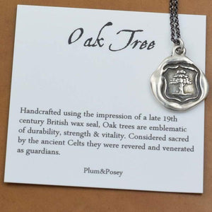 Oak Tree Necklace -  Strength, Vitality & Guardianship
