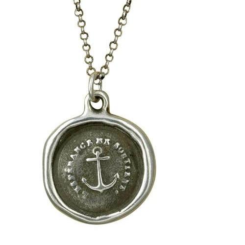 Anchor Wax Seal Necklace - Hope Sustains Me