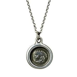 Birds Nest Wax Seal Charm Necklace - Mom Necklace - Mothers Necklace Mama Bird