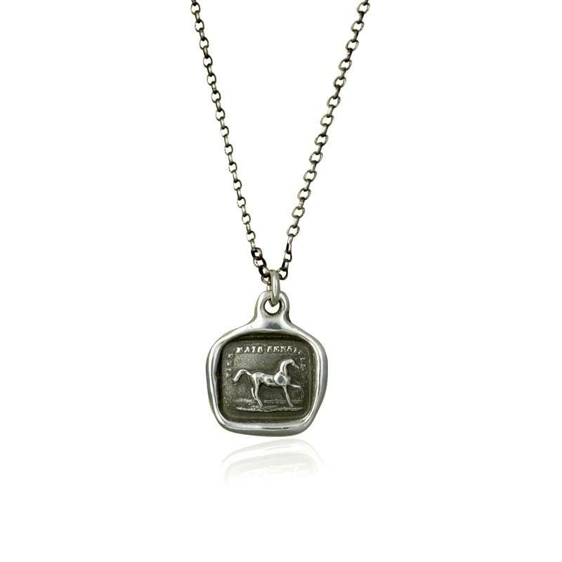 High spirited yet sensitive - Horse wax seal necklace